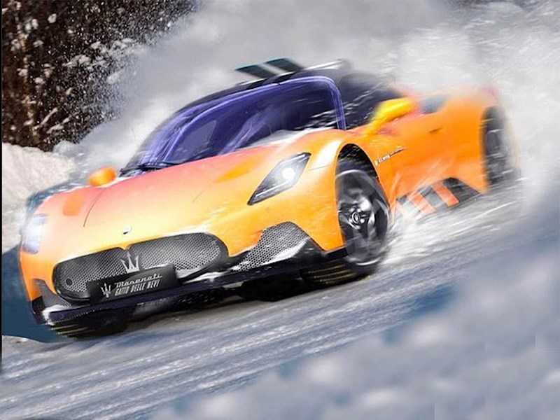 Maserati превратила суперкар MC20 в покорителя снегов