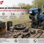 Запчастини до мотоблока Зубр: що ламається найчастіше та де шукати деталі
